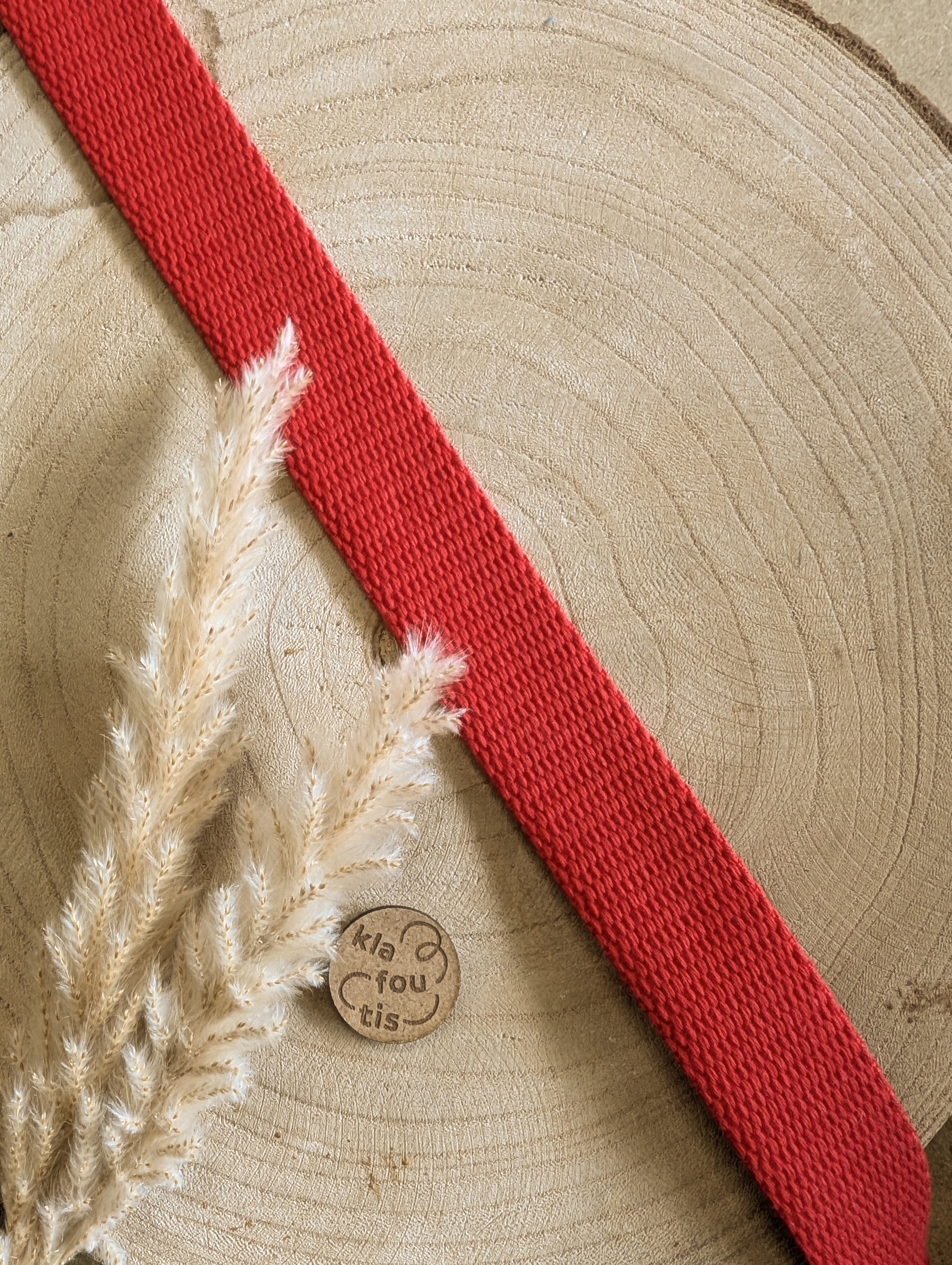Sangle 100% coton - Rouge