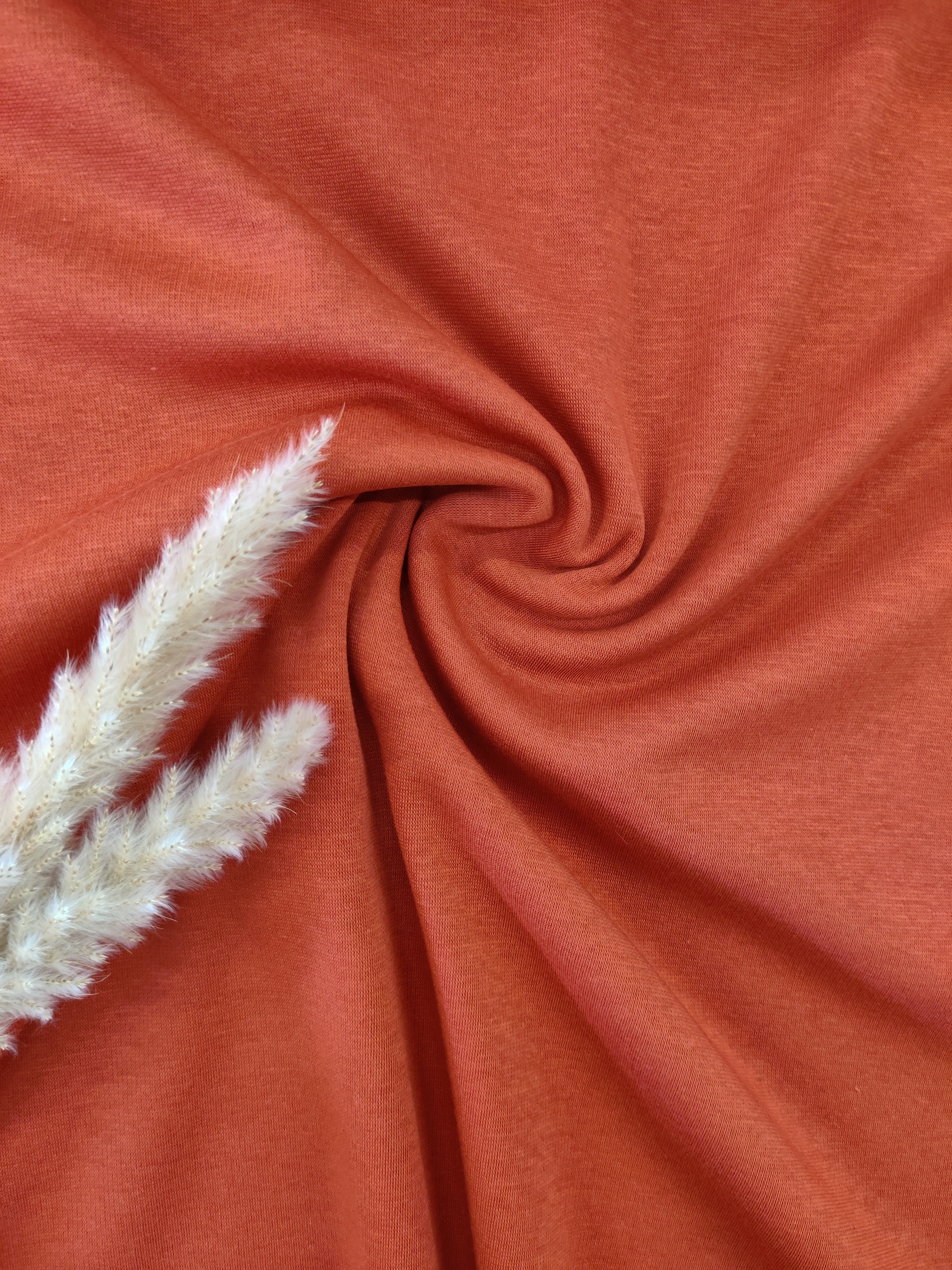 Jersey de tencel - Orange brûlée