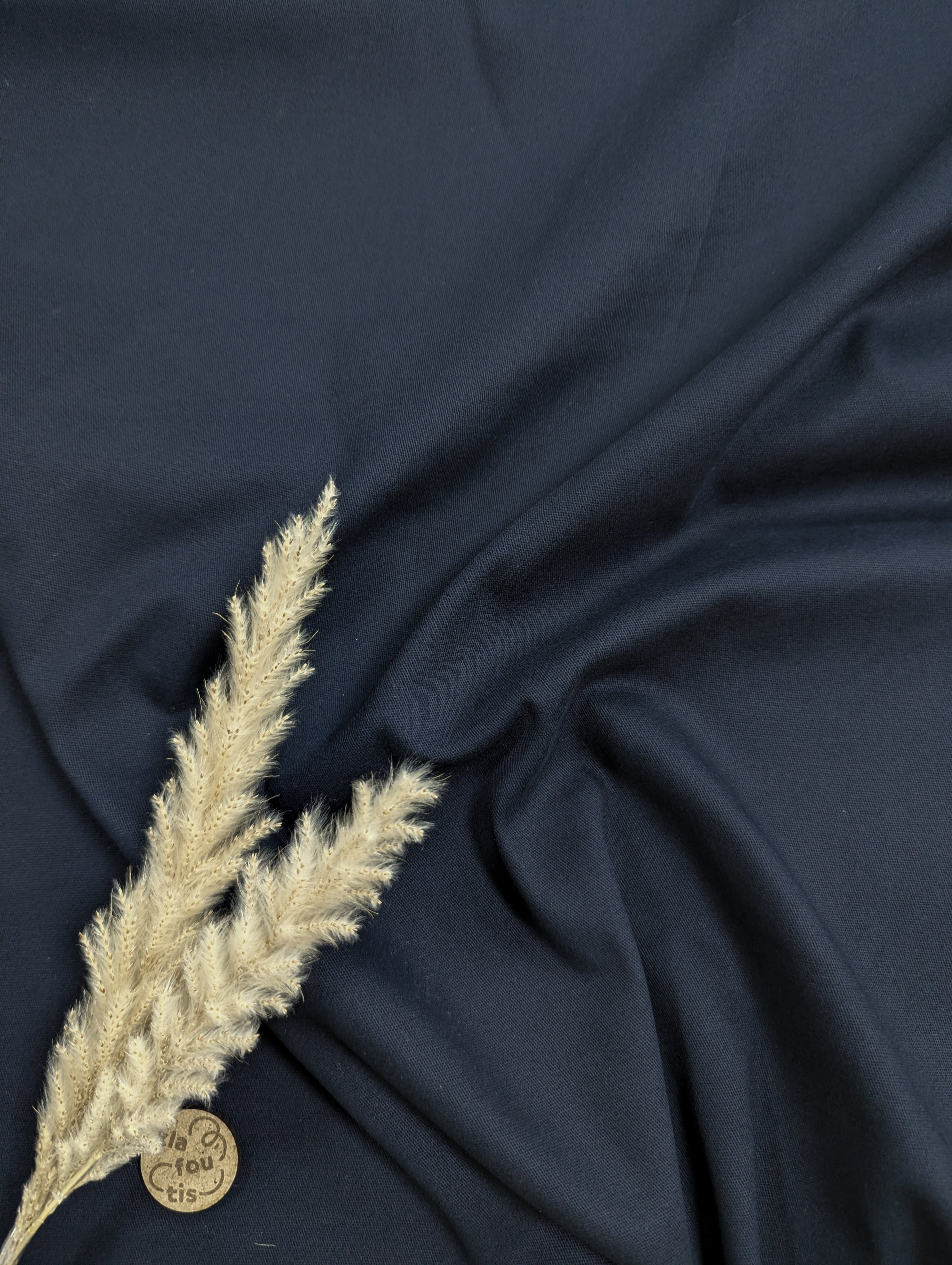 Chino de coton stretch - bleu marine