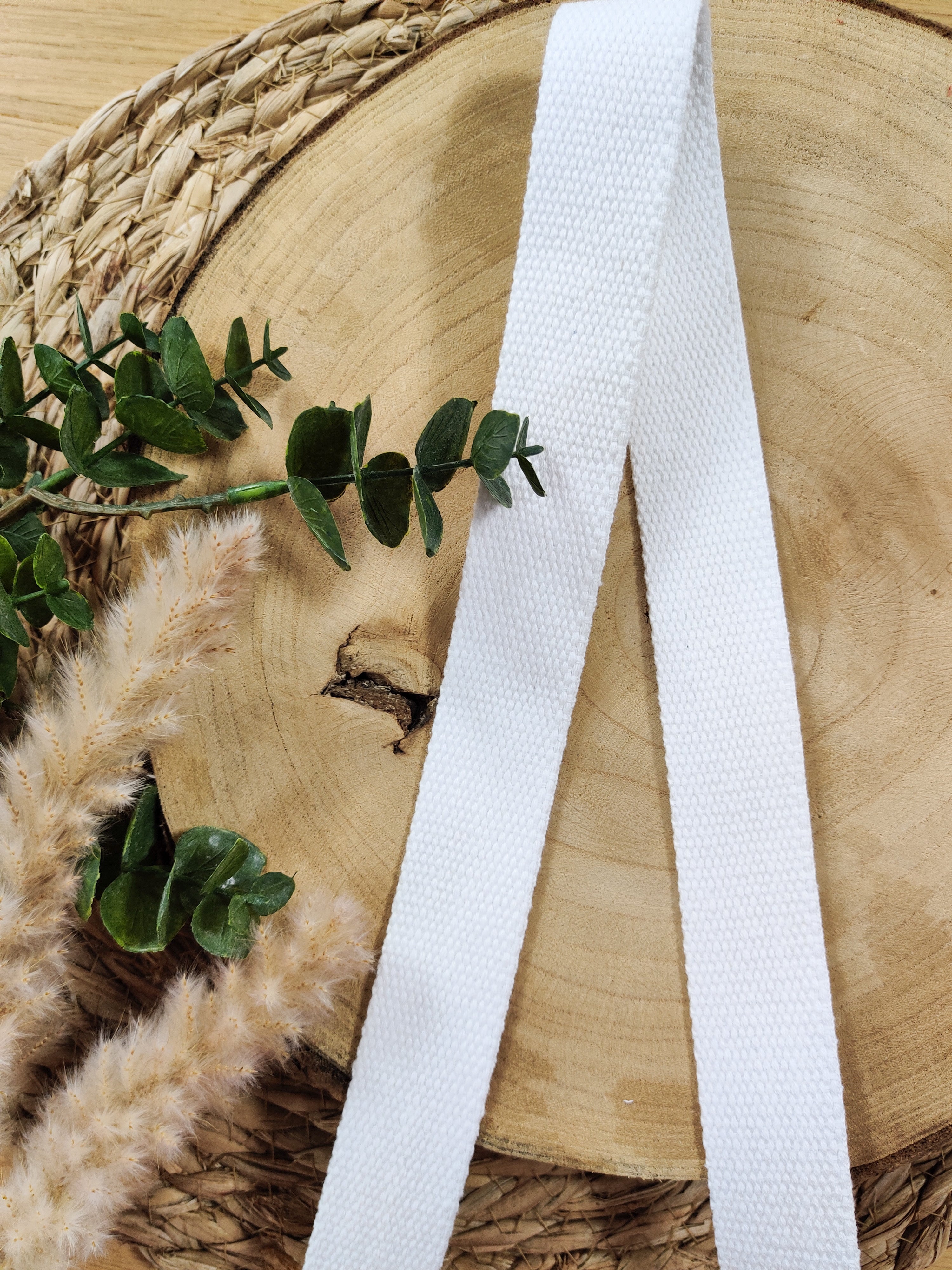 Sangle 100% coton - Blanc