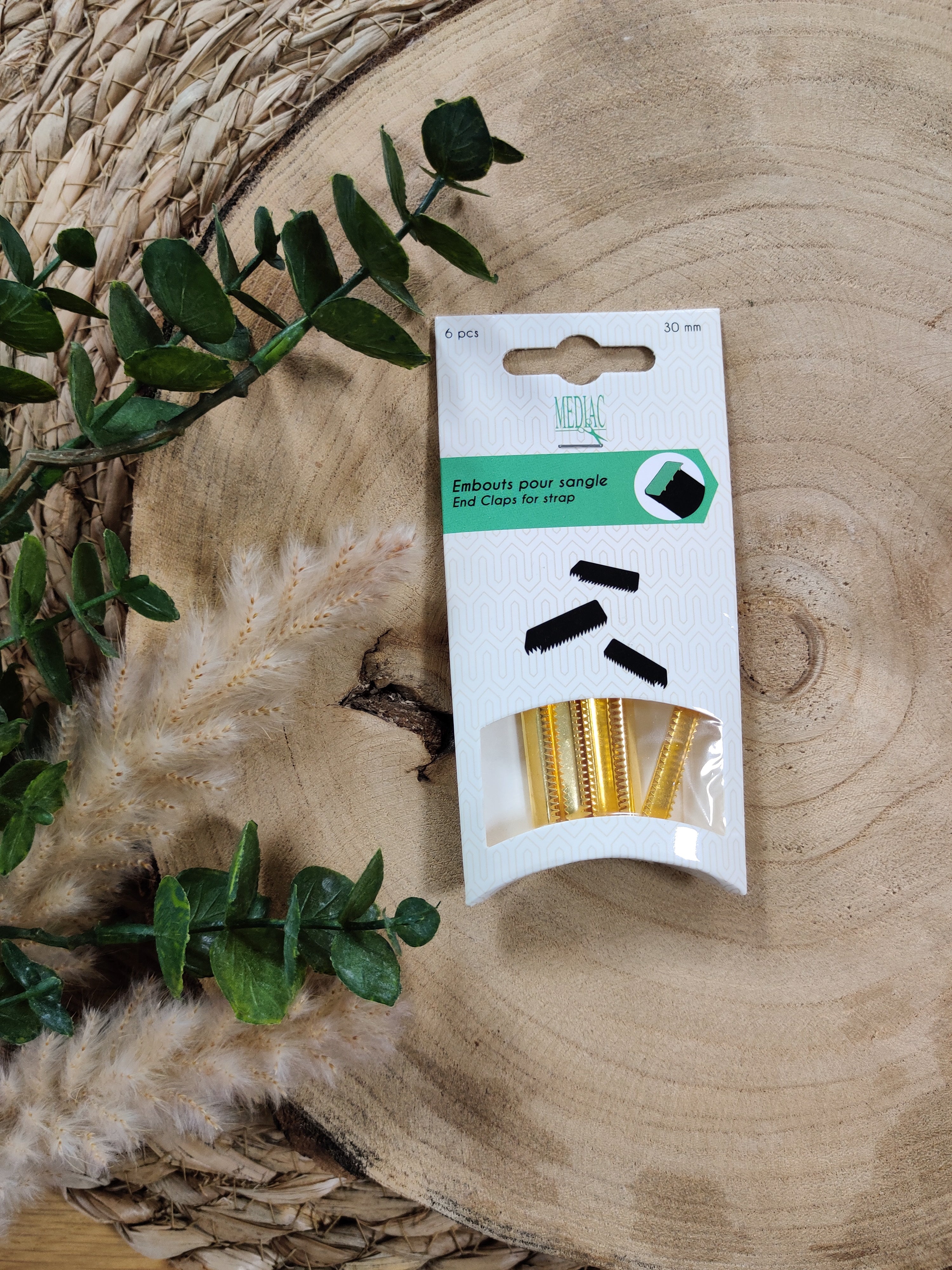 Embouts pour sangles 30 mm - plusieurs coloris