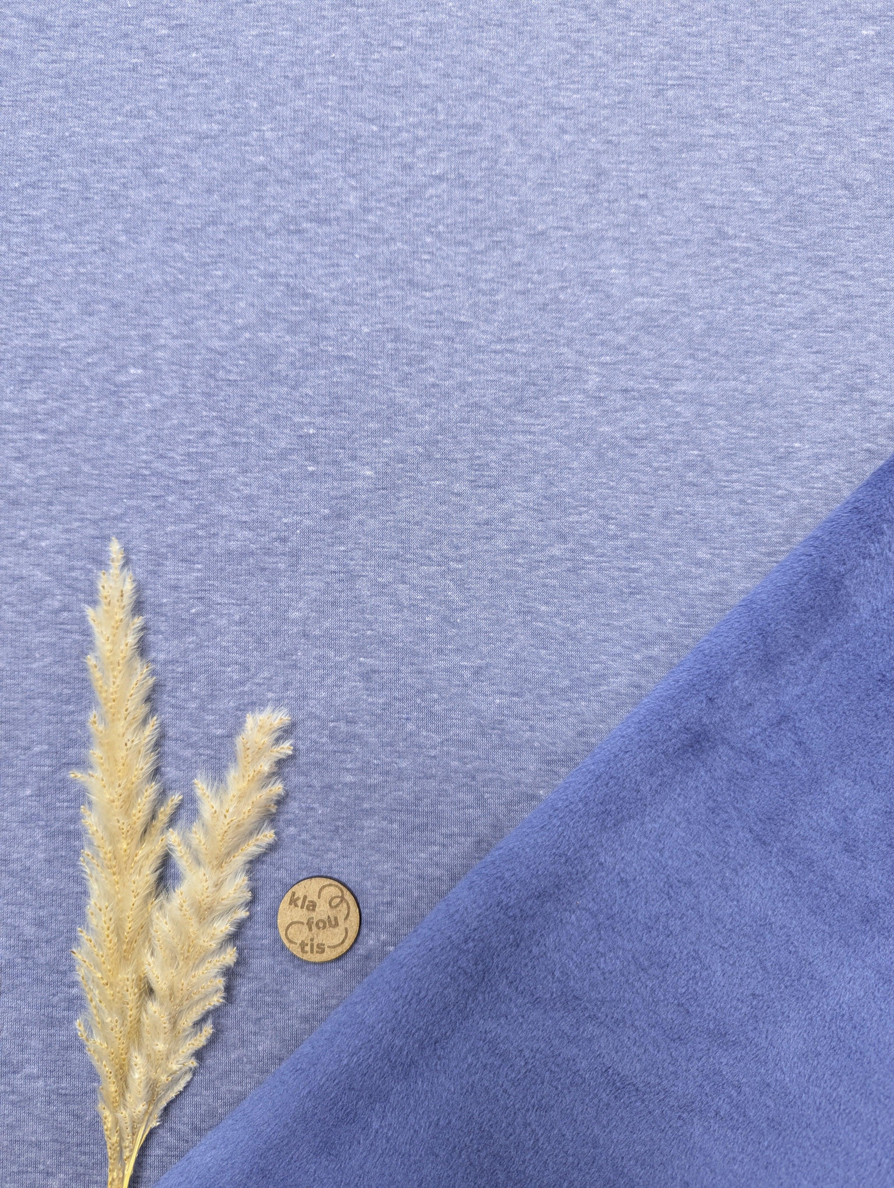 Sweat polaire alpin - bleu jeans chiné