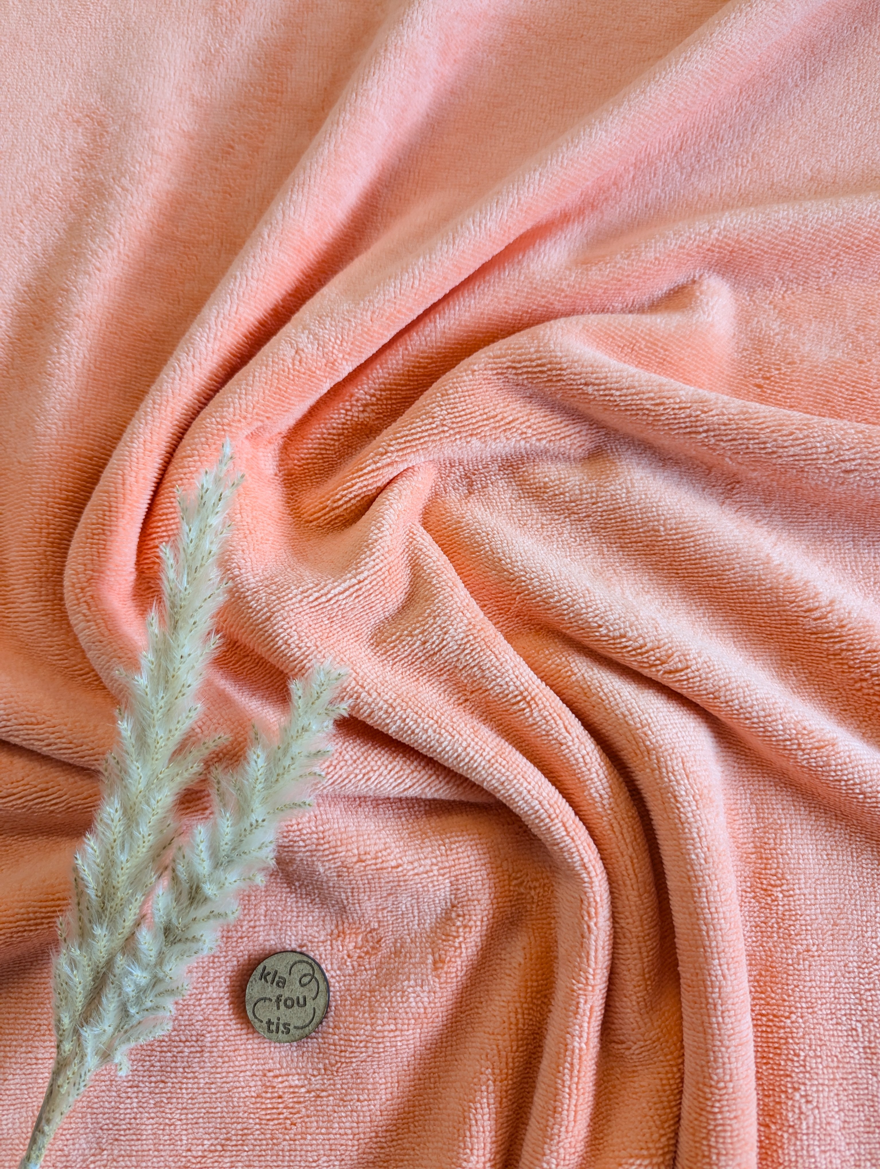 Micro-éponge de bambou - corail