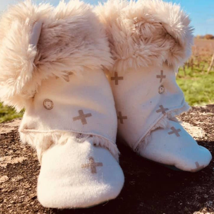Patron et tuto de couture chaussons montants Klafoutis
