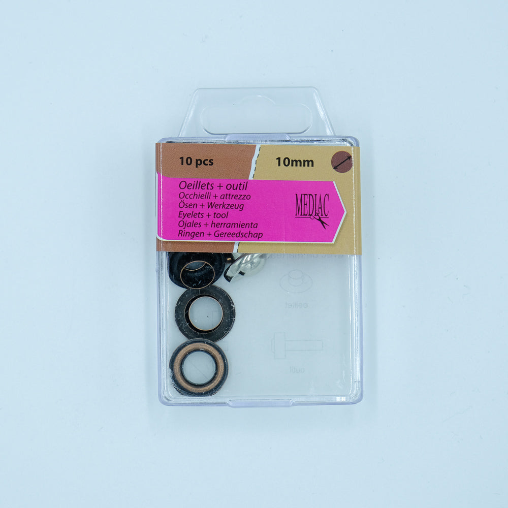 Œillets 10 mm - 3 coloris