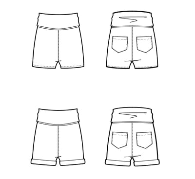 PACK PAPAYE - les 4 bas compatibles baby bump (mais pas que !)