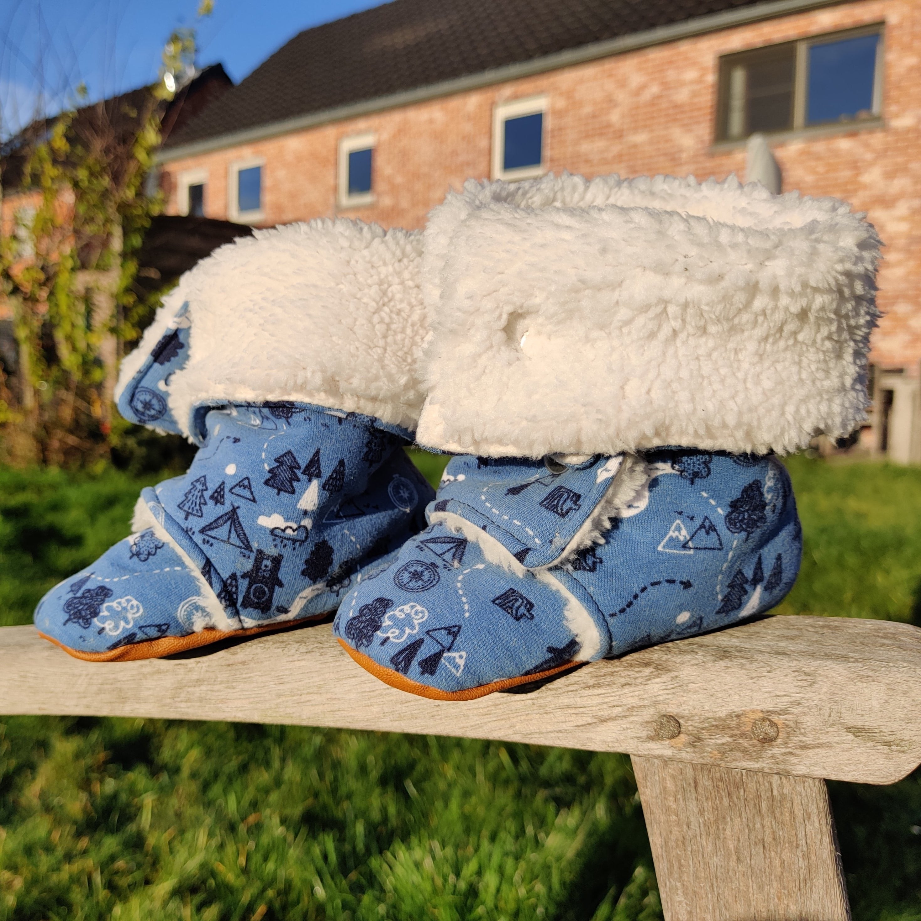Patron et tuto de couture chaussons montants Klafoutis