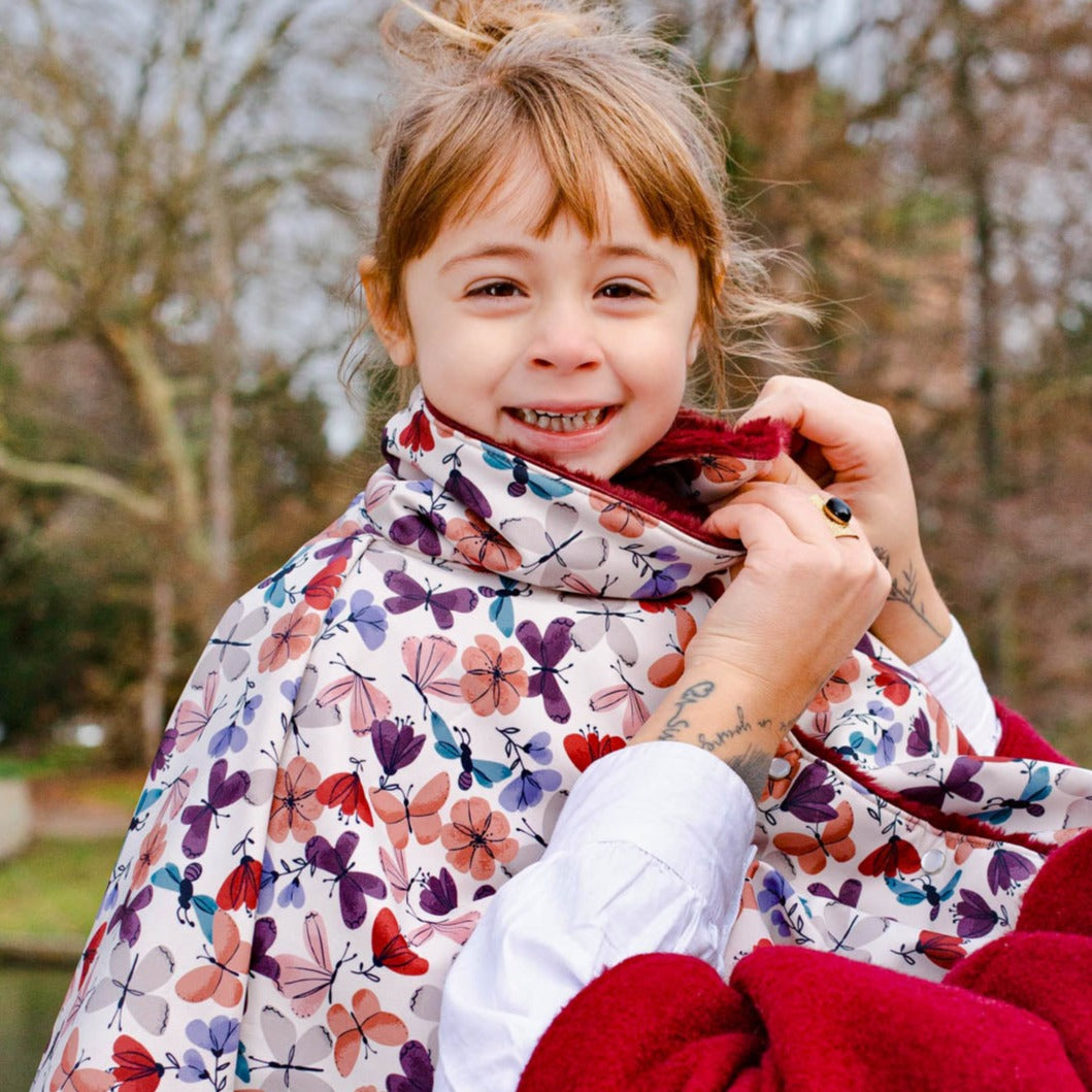 REINETTE enfant 4 à 12 ans - le poncho aux 4 cols différents