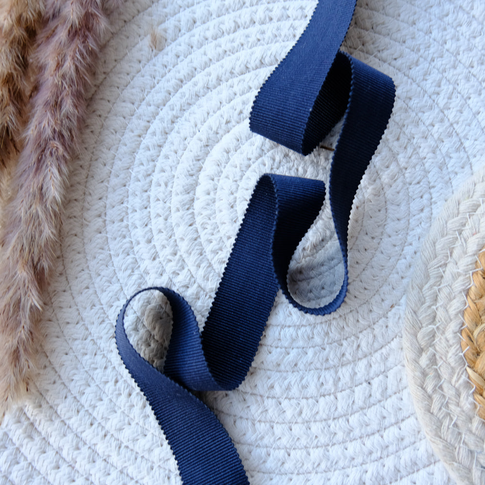 Ruban gros grain - Bleu marine