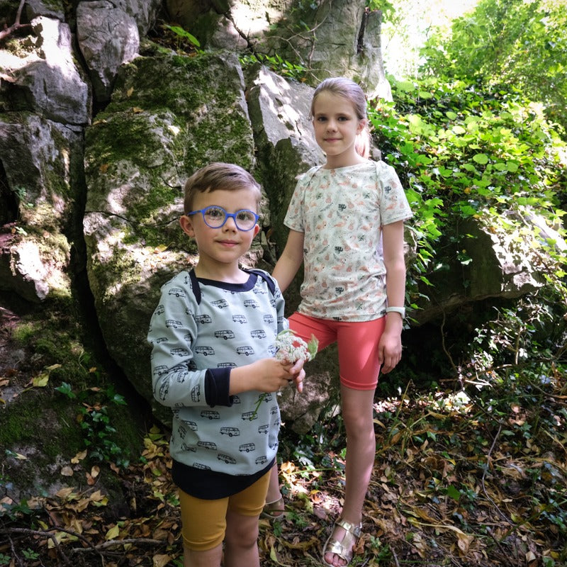 LITCHI enfant : t-shirt, sweat et robe en un patron