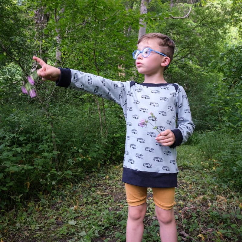 LITCHI enfant : t-shirt, sweat et robe en un patron