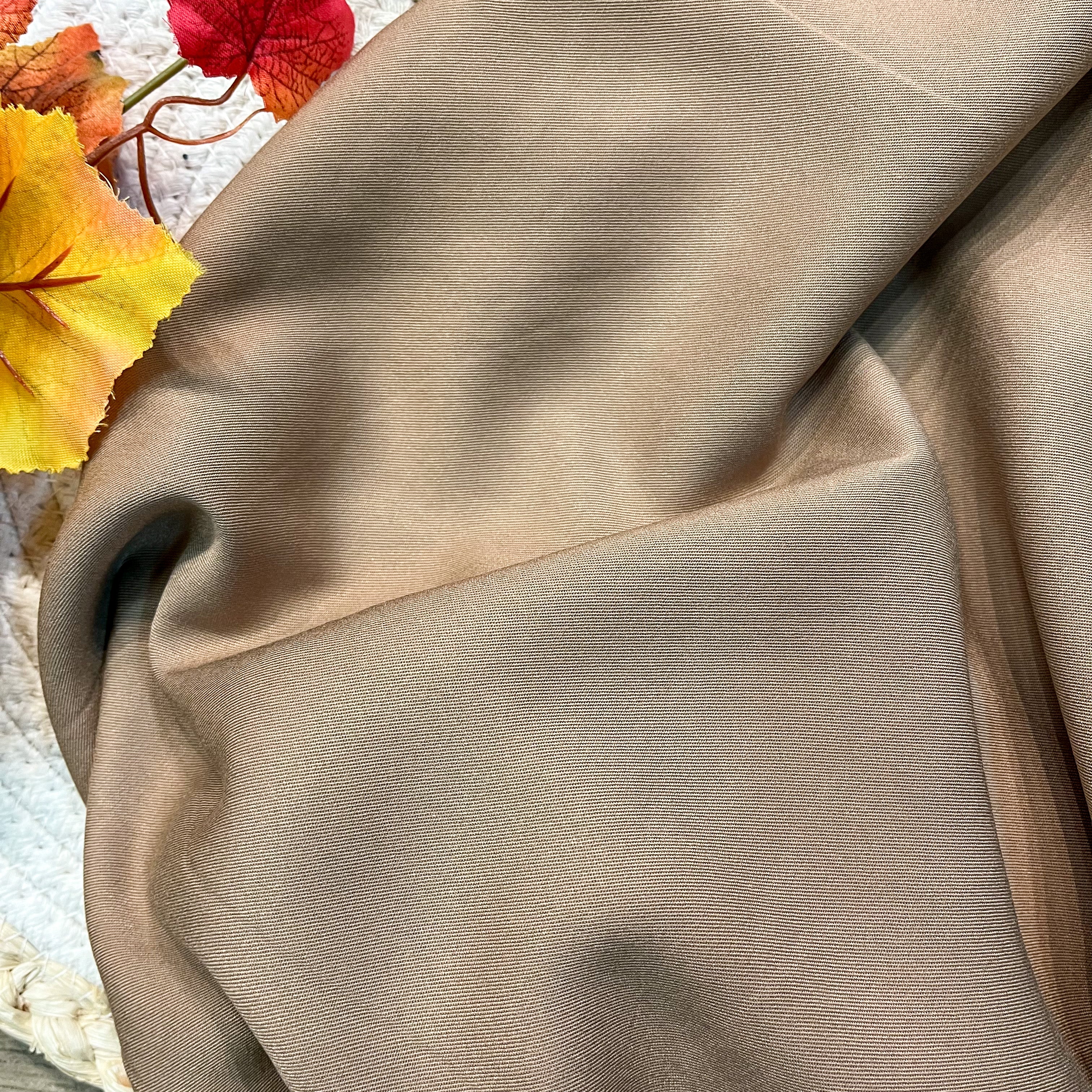 Twill de viscose - Camel
