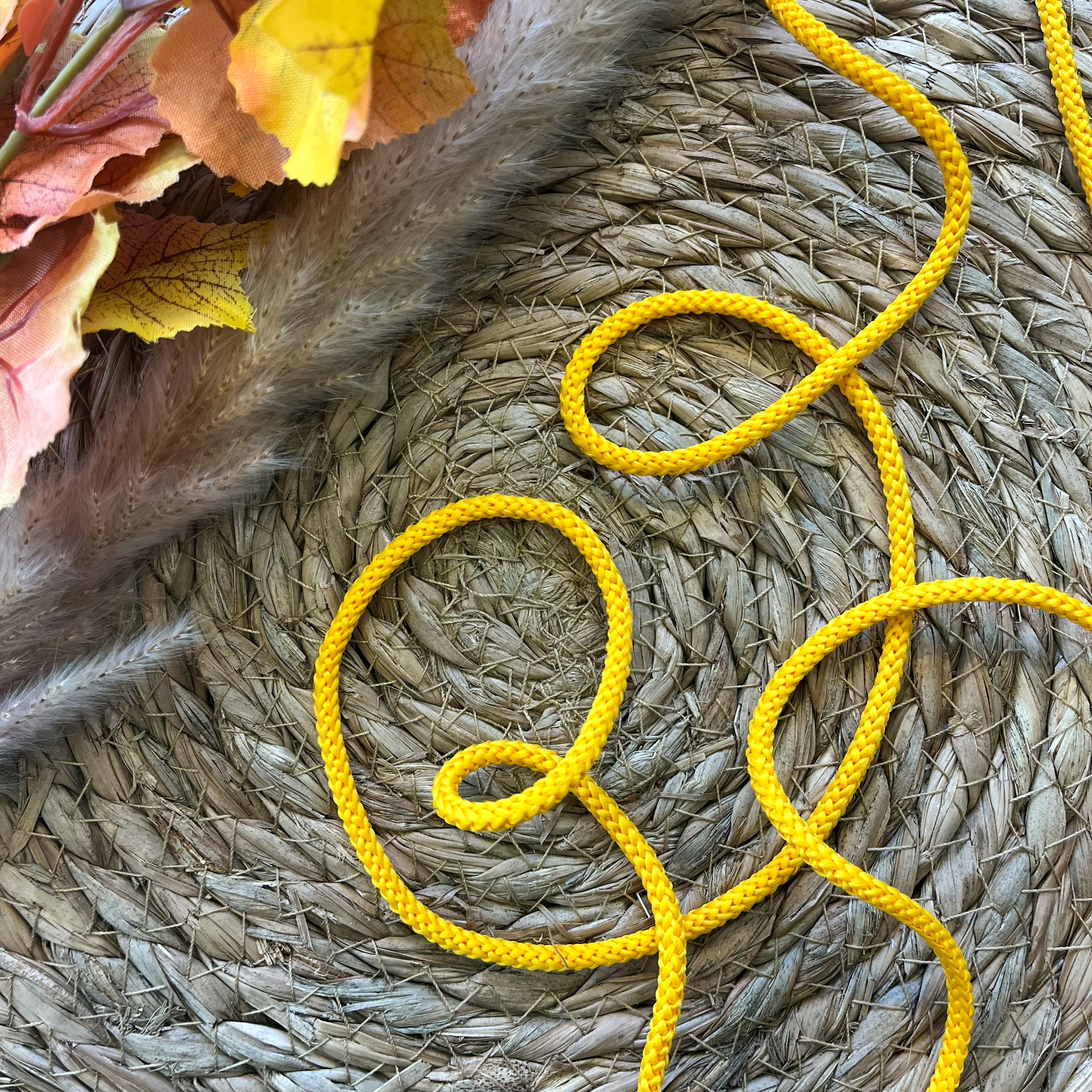 Cordon pour sweat jaune 4,5 mm
